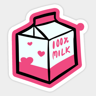 100% Milk Color Change Sticker